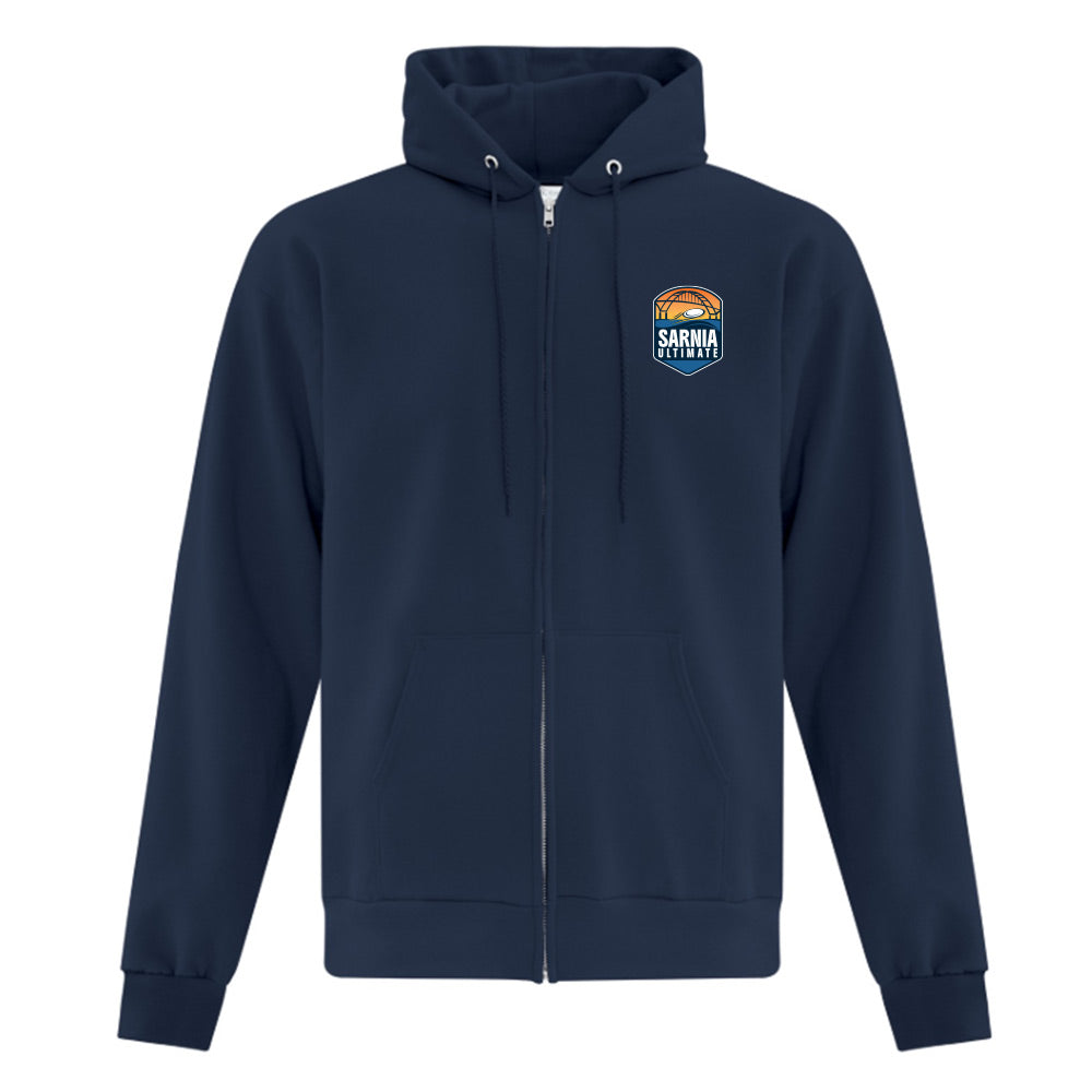 Sarnia Ultimate Adult Fleece Full Zip Hooded Sweatshirt