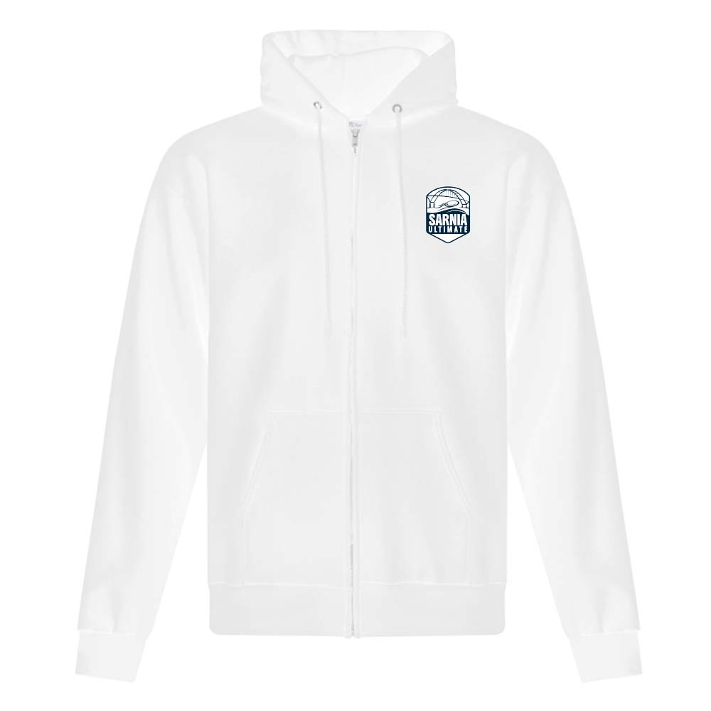 Sarnia Ultimate Adult Fleece Full Zip Hooded Sweatshirt