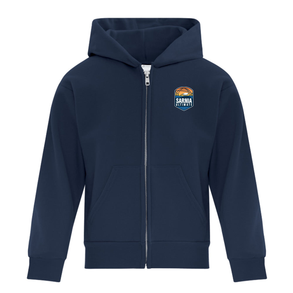 Sarnia Ultimate Youth Fleece Full Zip Hooded Sweatshirt