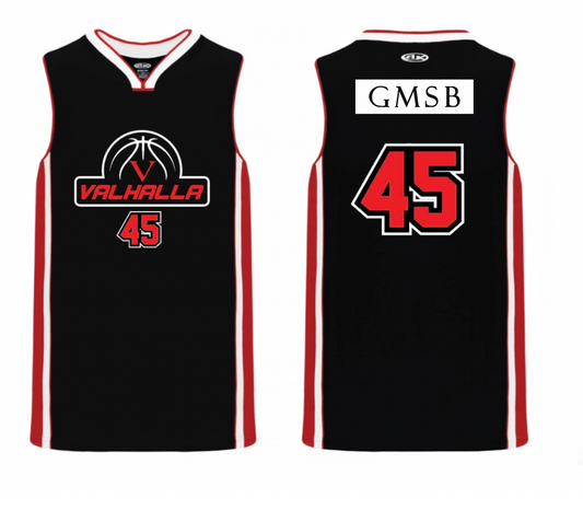 Valhalla U11 Girls Youth Away Pro Basketball Jersey