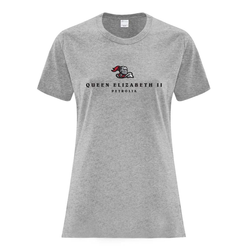 Queen Elizabeth II Petrolia Ladies' Cotton T-Shirt