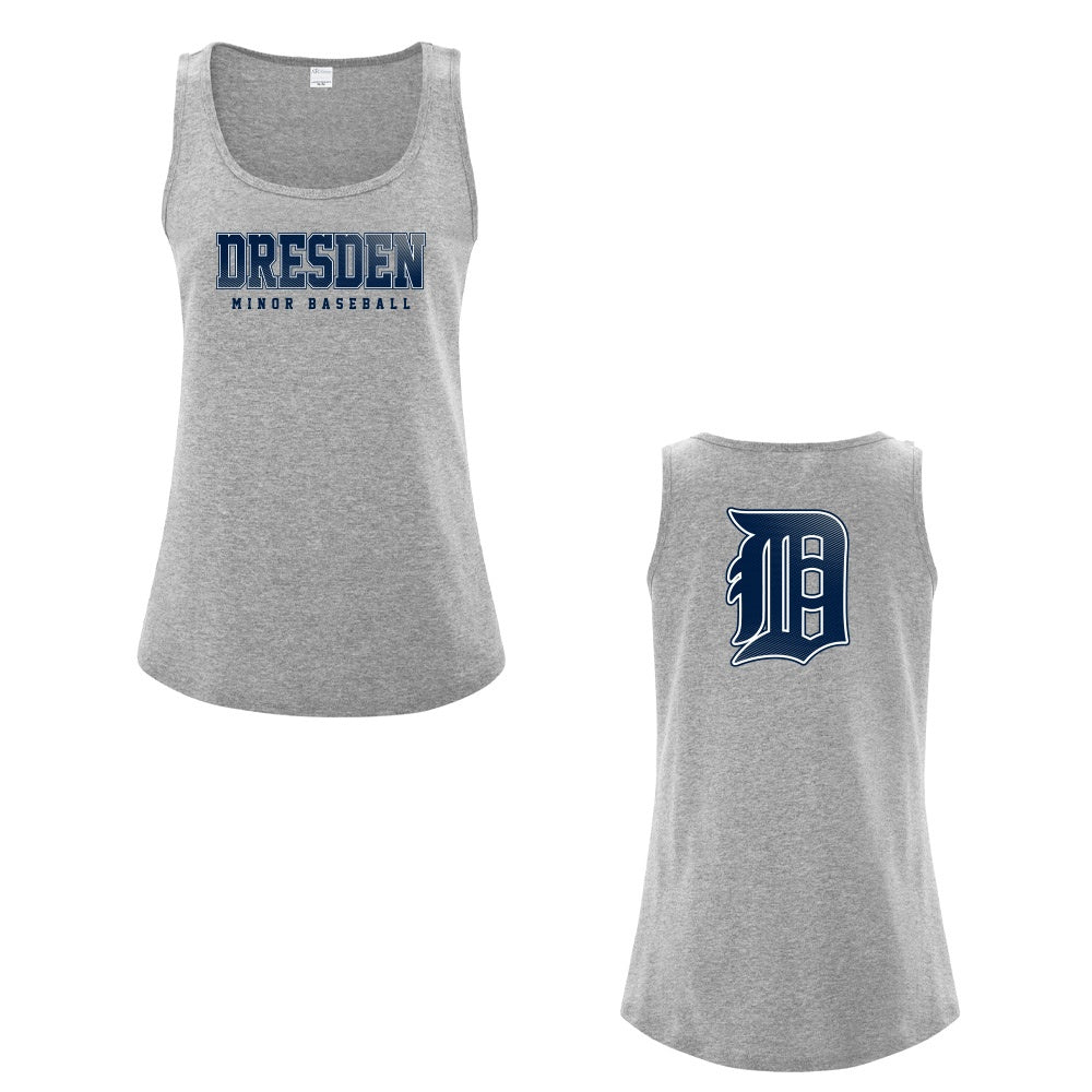 Dresden Minor Baseball Ladies' Cotton Tank Top