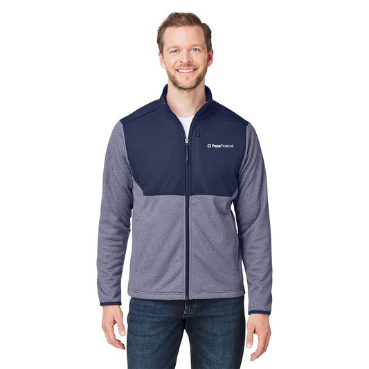 Focus Financial Adult Venture Heathered Stripe Hybrid Jacket