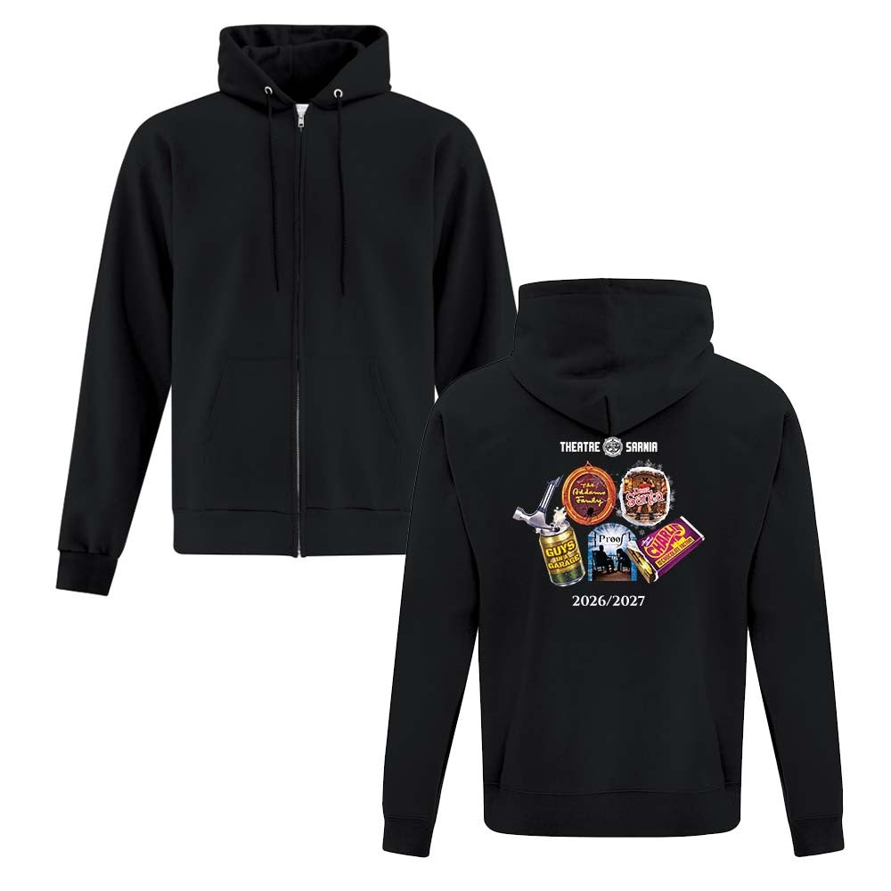 Theatre Sarnia Adult Fleece Full Zip Hooded Sweatshirt