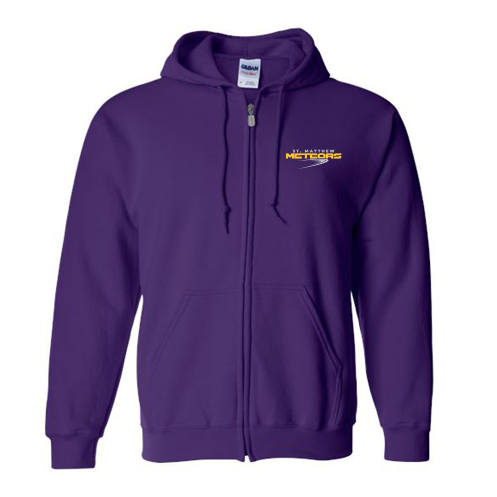 St Matthew Adult Heavy Blend Full-Zip Hooded Sweatshirt