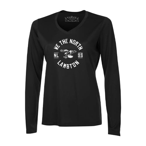 North Lambton Ladies' Pro Team Long Sleeve V-Neck Tee