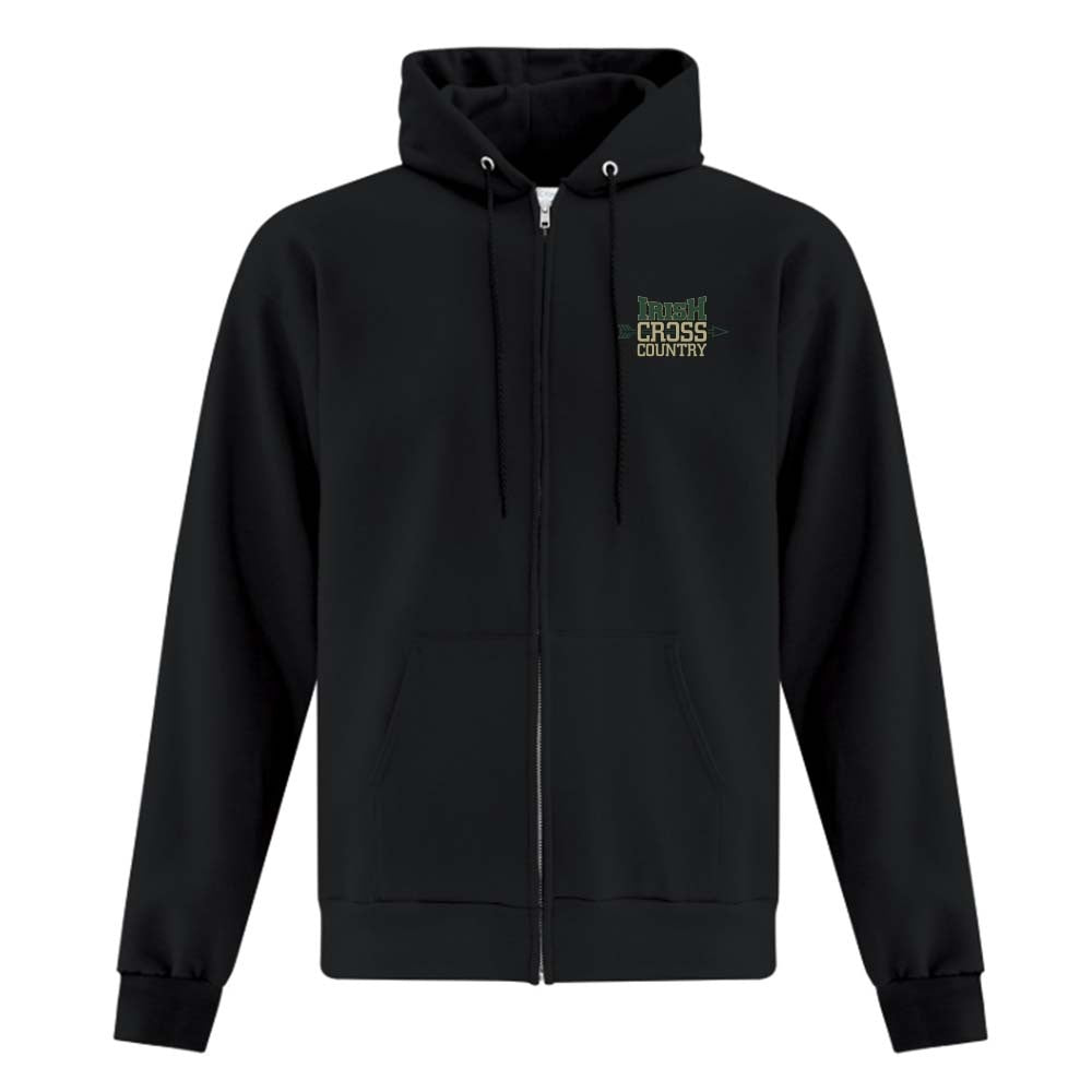 St Pats XC Adult Fleece Full Zip Hooded Sweatshirt