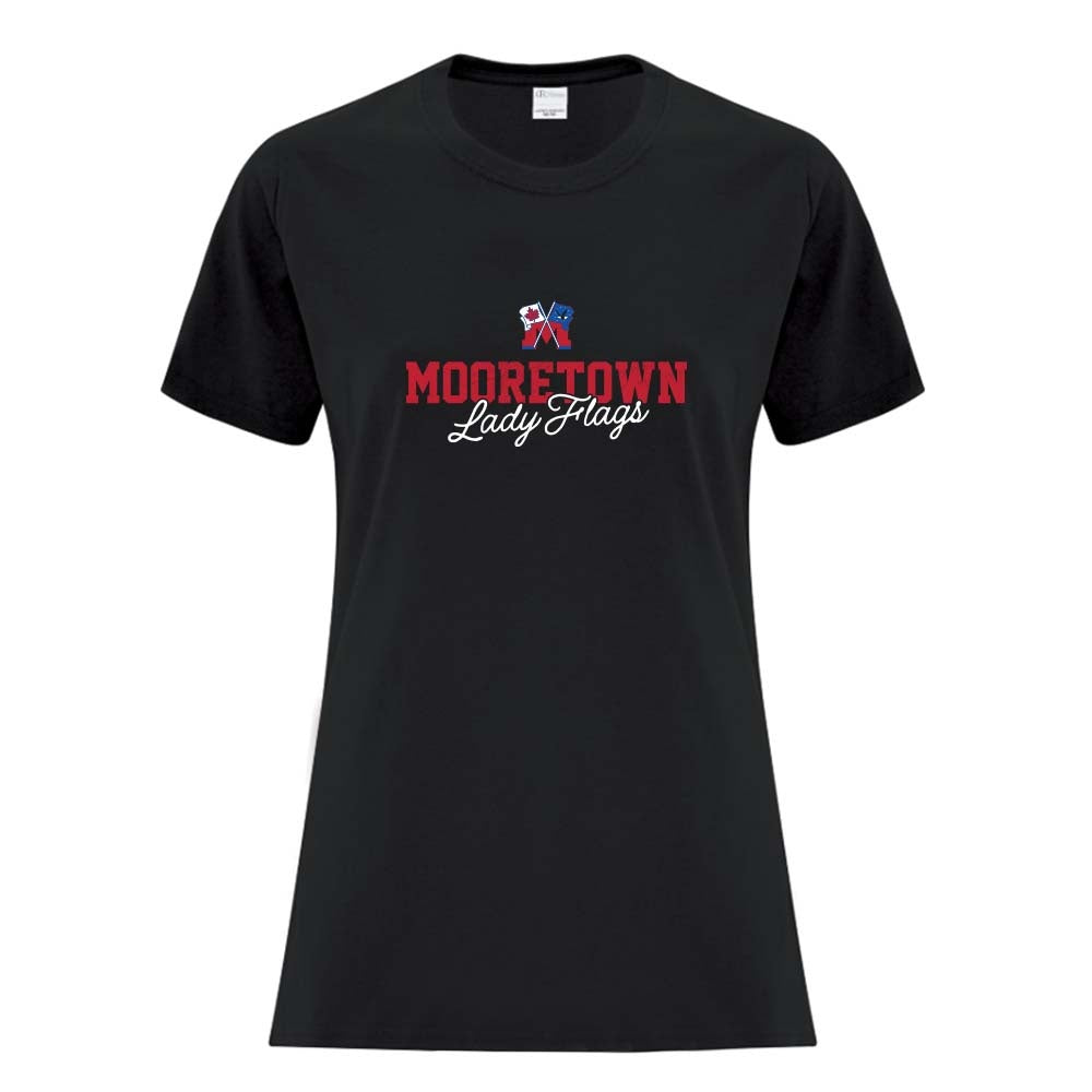 Mooretown Lady Flags Ladies' Cotton T-Shirt