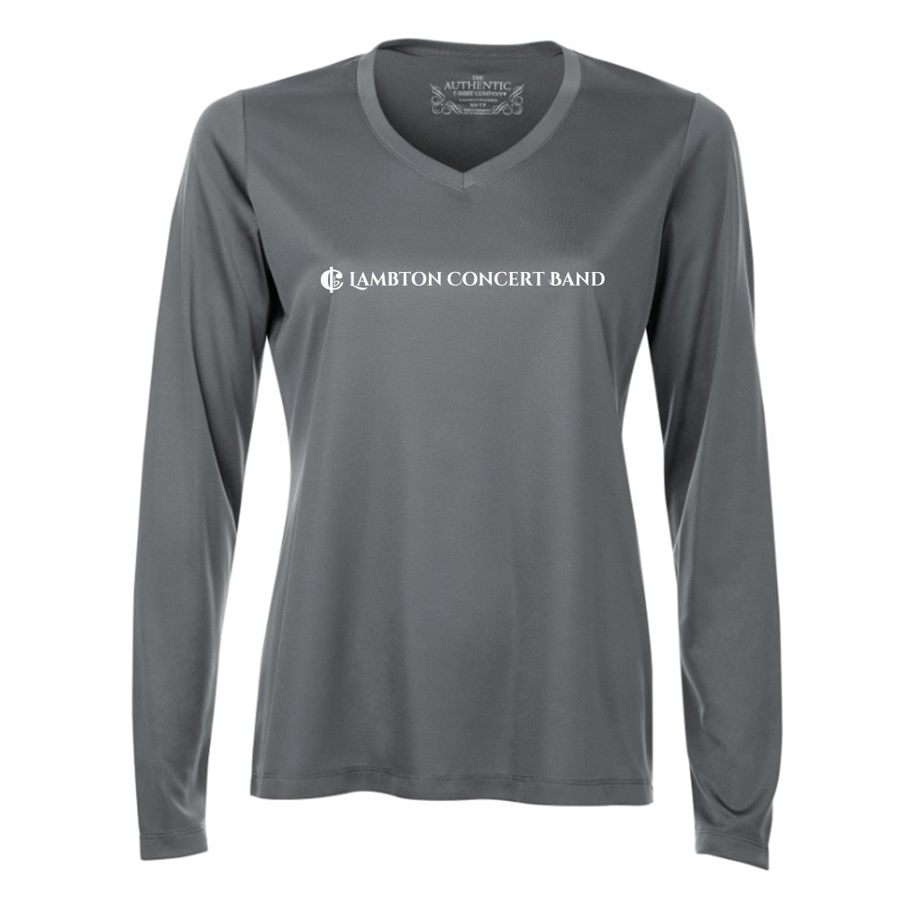 Lambton Concert Band Ladies' Pro Team Long Sleeve V-Neck