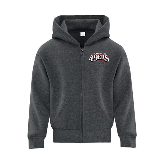 Sacred Heart Youth Everyday Fleece Full Zip Hooded Sweatshirt