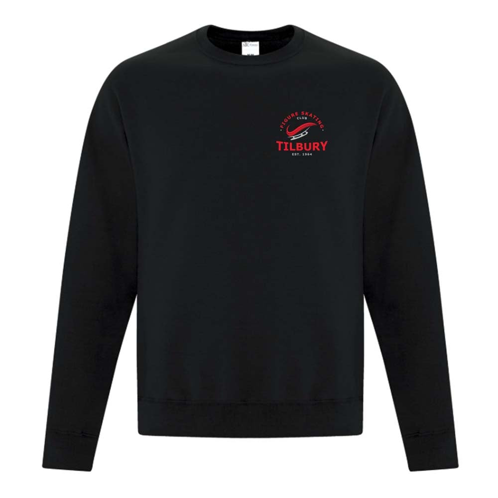 Tilbury Figure Skating Youth Fleece Crewneck Sweatshirt (Alt. Logo)