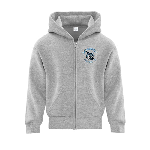 Bosanquet Youth Everyday Fleece Full Zip Hooded Sweatshirt