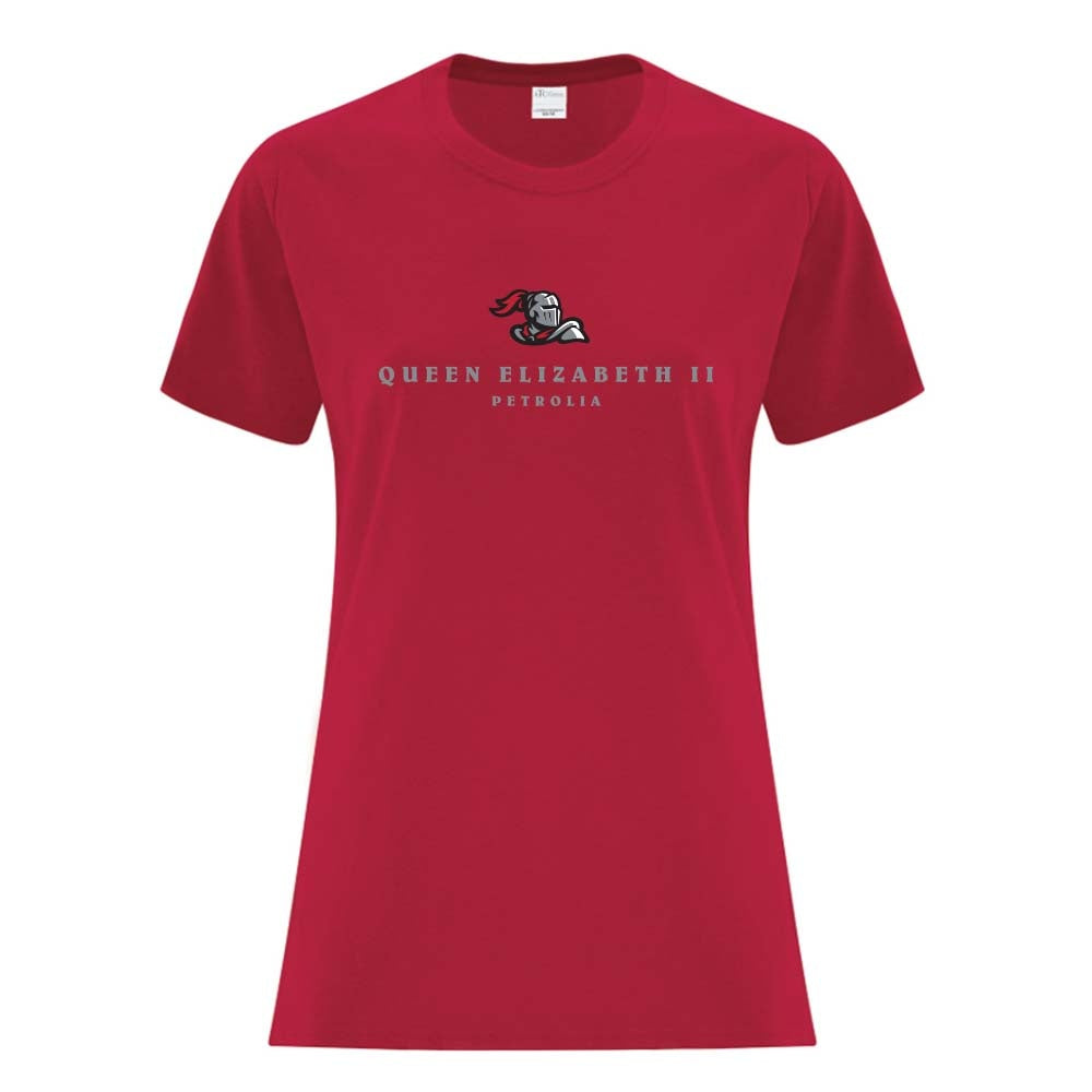 Queen Elizabeth II Petrolia Ladies' Cotton T-Shirt