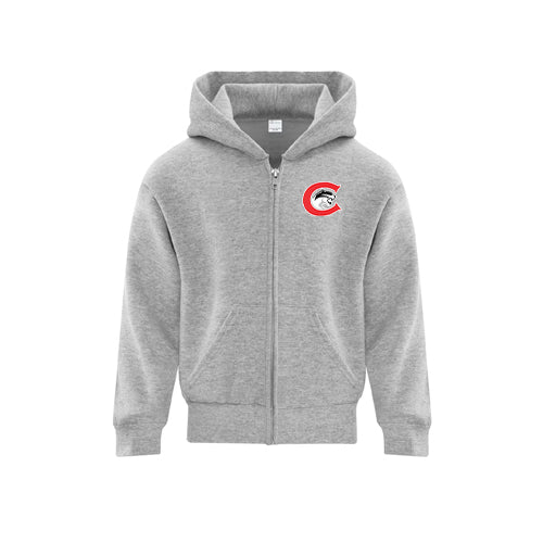 Camlachie Cougars Youth Everyday Fleece Full Zip Hooded Sweatshirt