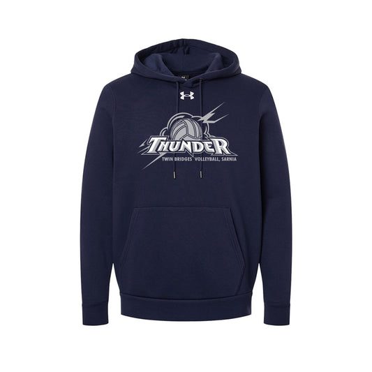 Twin Bridges Volleyball Adult Under Armour Team Icon Fleece Hooded Sweatshirt