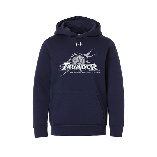 Twin Bridges Volleyball Youth Under Armour Team Icon Fleece Hooded Sweatshirt