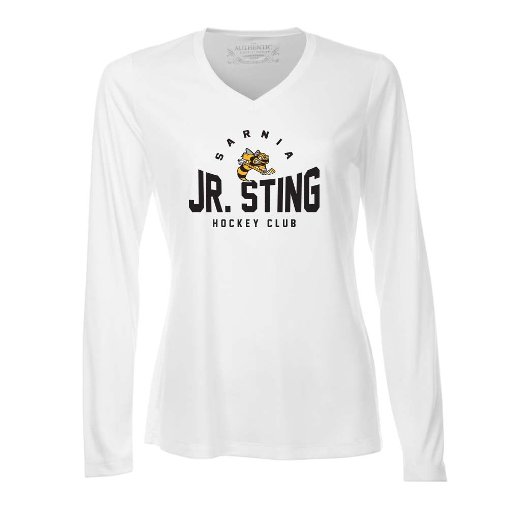 Sarnia Jr Sting Ladies' Pro Team Long Sleeve V-Neck
