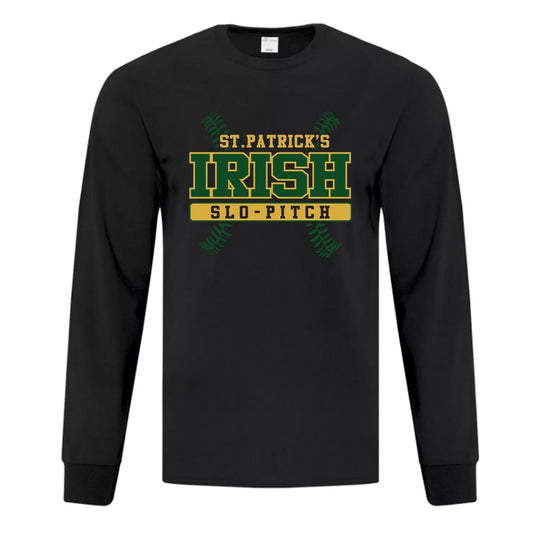 St Pats Slo-Pitch Adult Everyday Cotton Long Sleeve T-Shirt