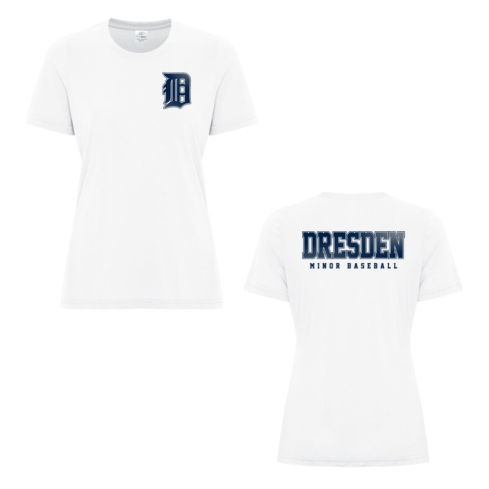 Dresden Minor Baseball Ladies Pro Spun T-Shirt