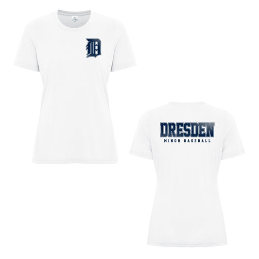 Dresden Minor Baseball Ladies Pro Spun T-Shirt