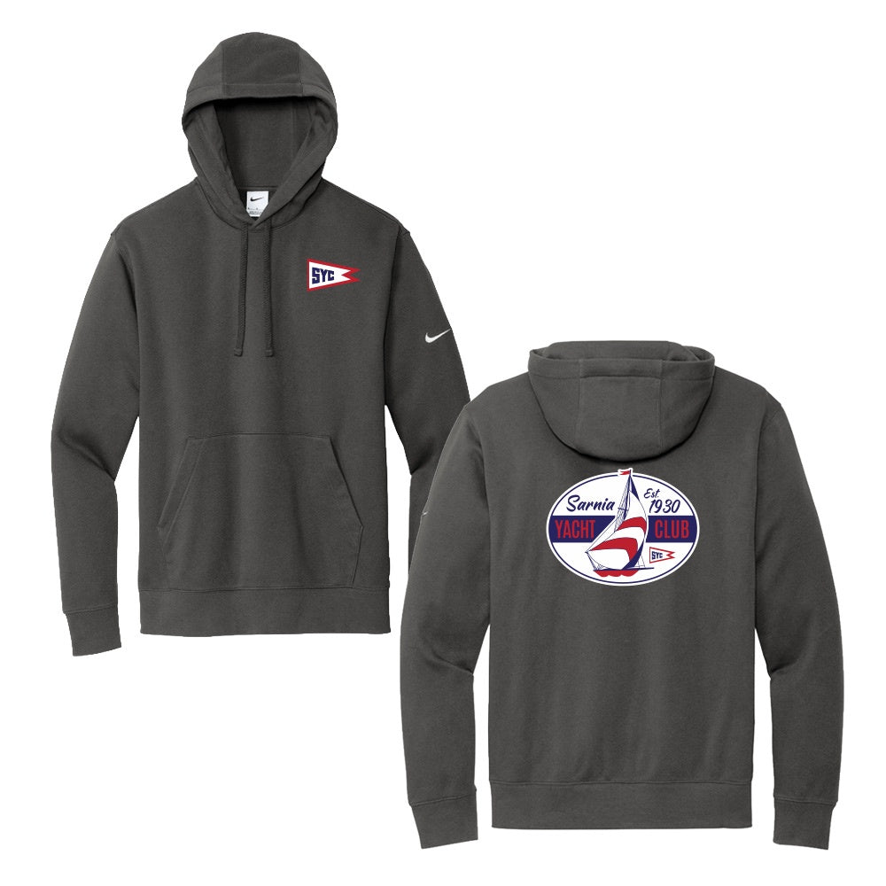 Sarnia Yacht Club Adult Nike Club Fleece Sleeve Swoosh Pullover Hoodie