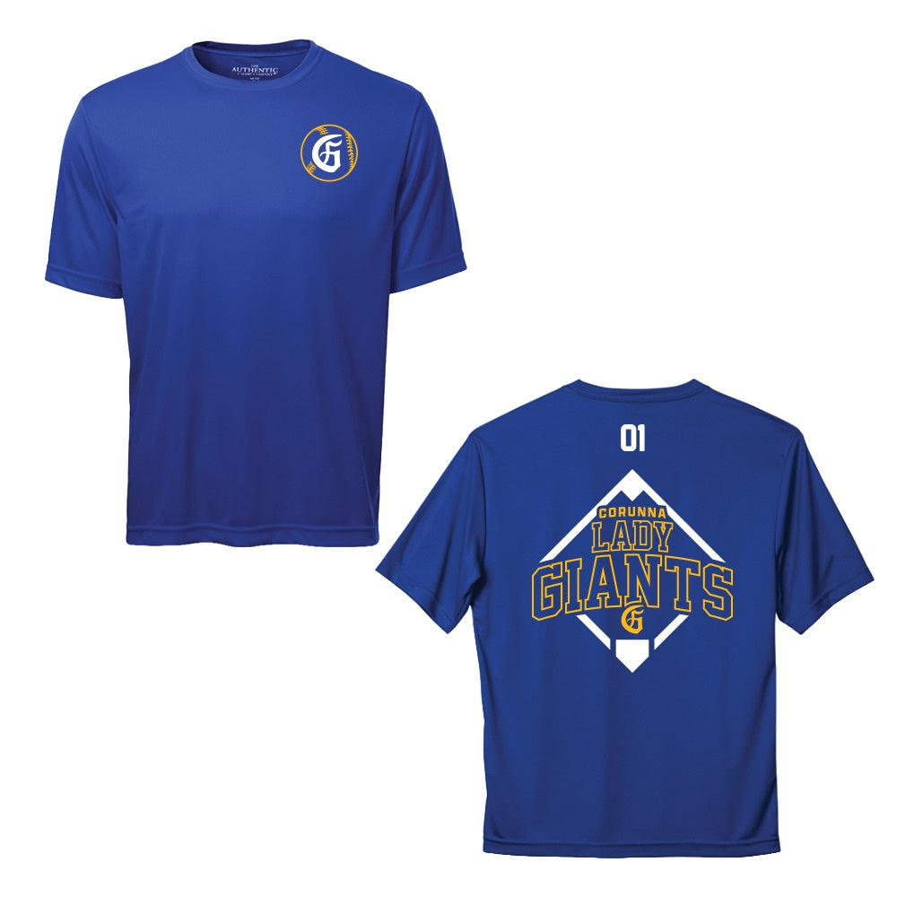 Corunna Lady Giants Youth Pro Team T-Shirt