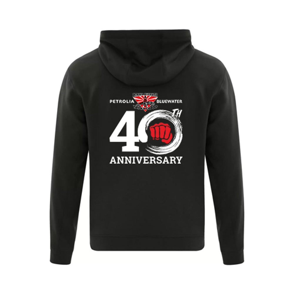 Petrolia Bluewater Tae Kwon Do Anniversary Adult Game Day Fleece Full Zip Hooded Sweatshirt