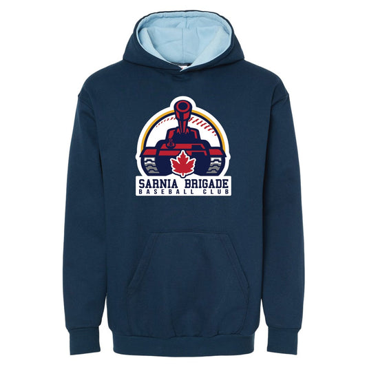 Brigade Youth King Athletics Double Two Tone Hoodie