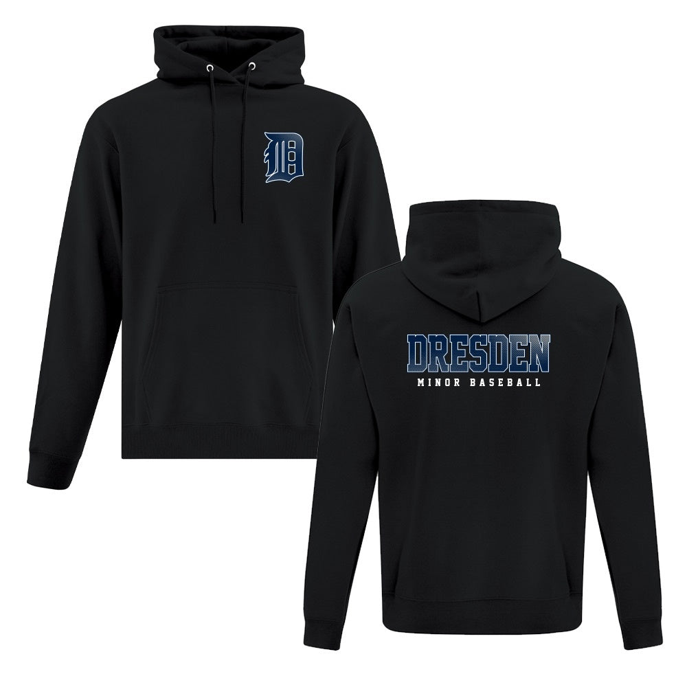 Dresden Minor Baseball Adult Fleece Hooded Sweatshirt