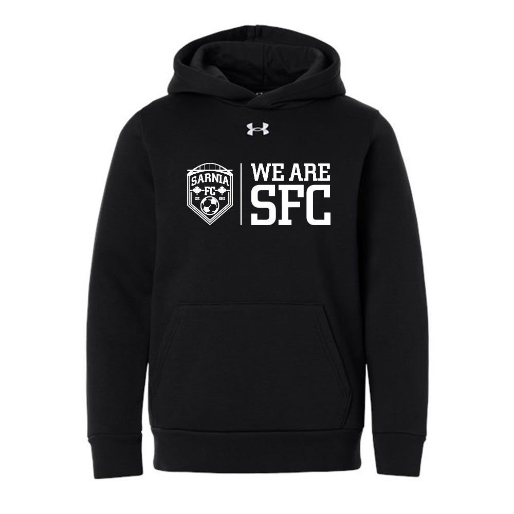 Sarnia FC Youth Under Armour Team Icon Fleece Hooded Sweatshirt