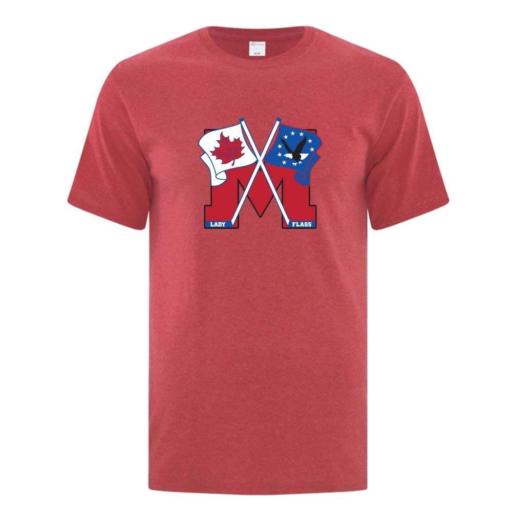 Mooretown Lady Flags Youth Cotton T-Shirt
