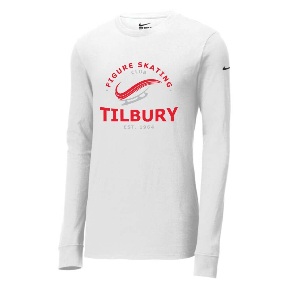 Tilbury Figure Skating Adult Nike Dri-FIT Cotton/Poly Long Sleeve (Alt. Logo)