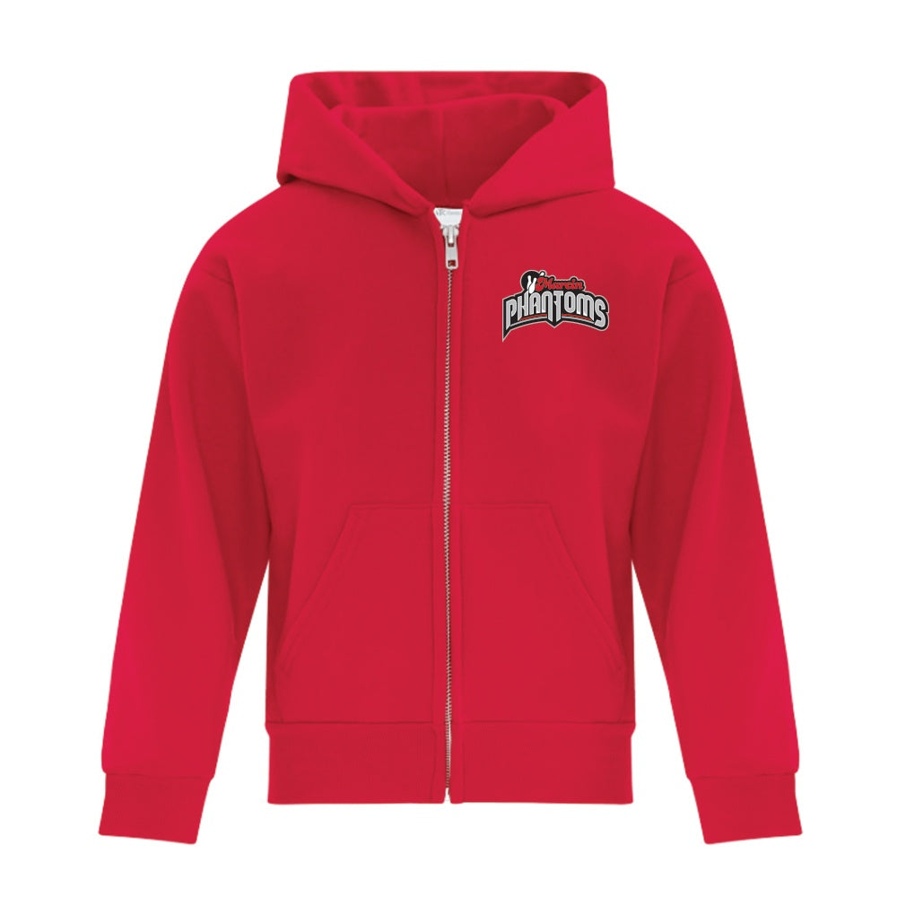 Marcin Bowl Youth Everyday Fleece Full Zip Hooded Sweatshirt