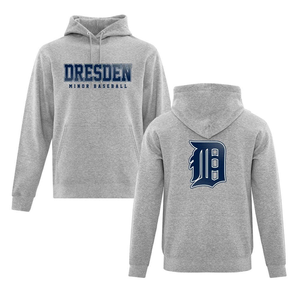 Dresden Minor Baseball Adult Fleece Hooded Sweatshirt