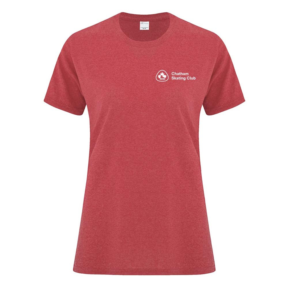 Chatham Skating Club Ladies' Cotton T-Shirt