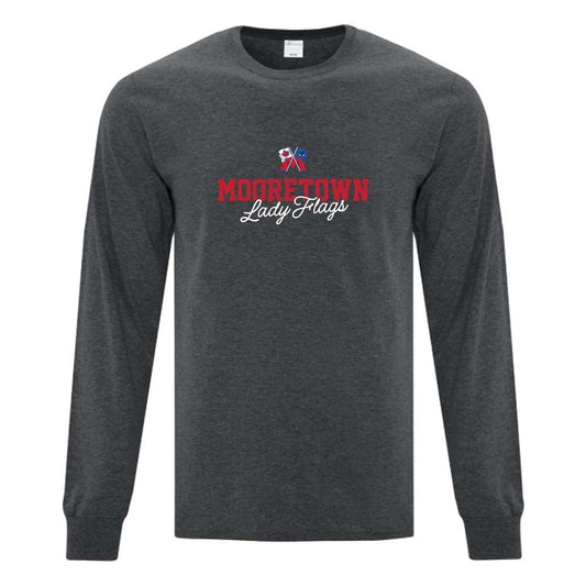 Mooretown Lady Flags Adult Cotton Long Sleeve
