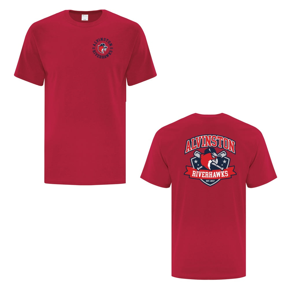 Alvinston Riverhawks Adult Cotton T-Shirt