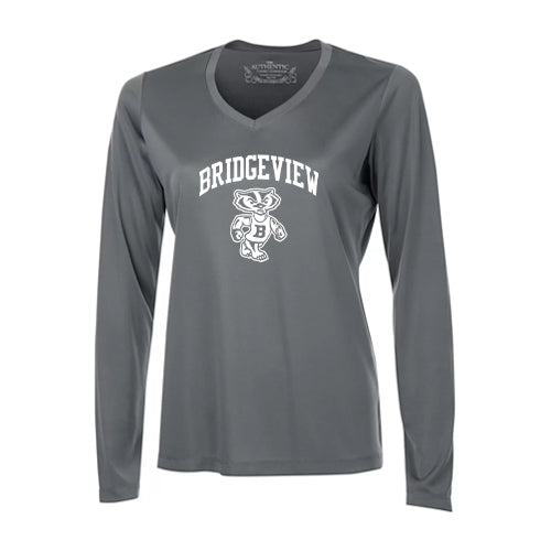 Bridgeview Ladies' Pro Team Long Sleeve V-Neck T-Shirt