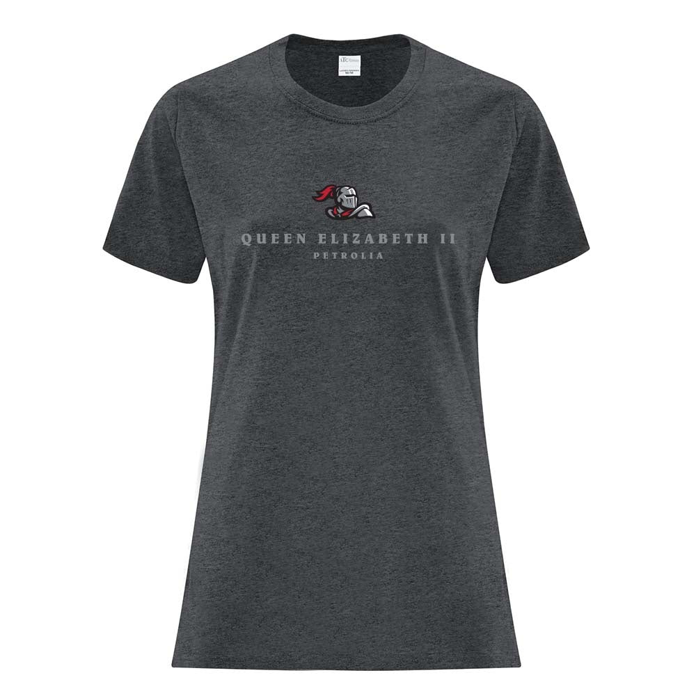 Queen Elizabeth II Petrolia Ladies' Cotton T-Shirt