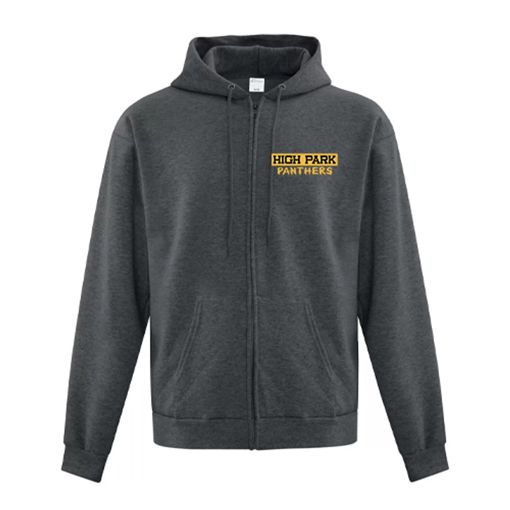 High Park Adult Everyday Fleece Full Zip Hooded Sweatshirt