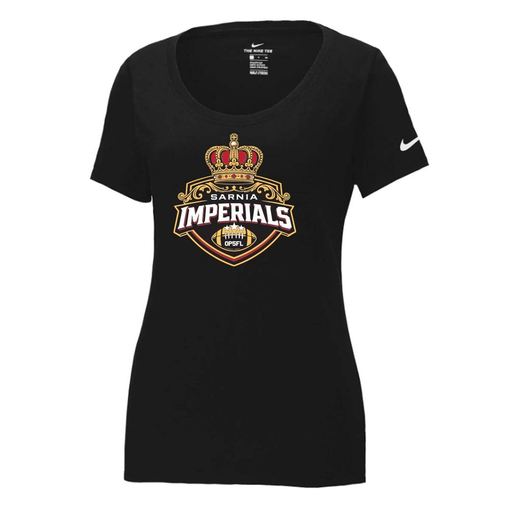 Sarnia Imperials Ladies' Nike Dri-FIT Cotton/Poly Scoop Neck Tee