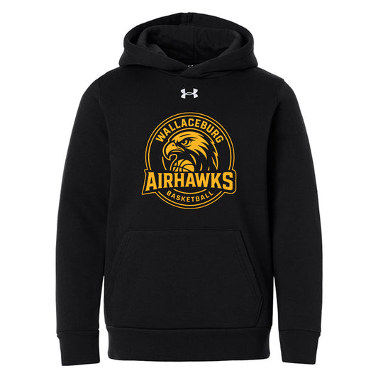 Wallaceburg Airhawks Youth Under Armour Team Icon Fleece Hooded Sweatshirt