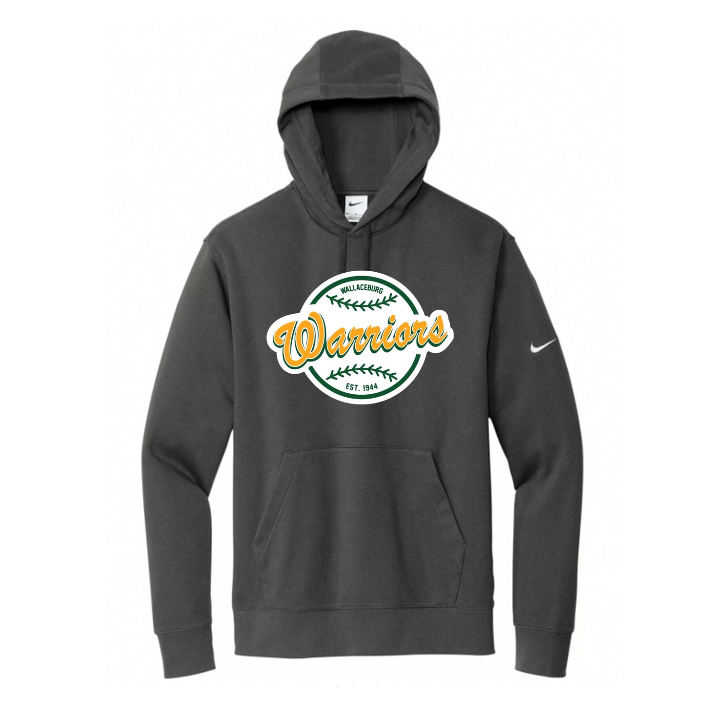 Wallaceburg Minor Baseball Adult Nike Club Fleece Sleeve Swoosh Pullover Hoodie