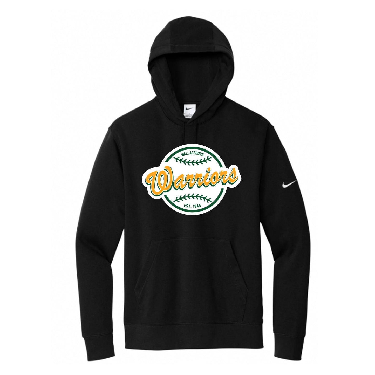 Wallaceburg Minor Baseball Adult Nike Club Fleece Sleeve Swoosh Pullover Hoodie