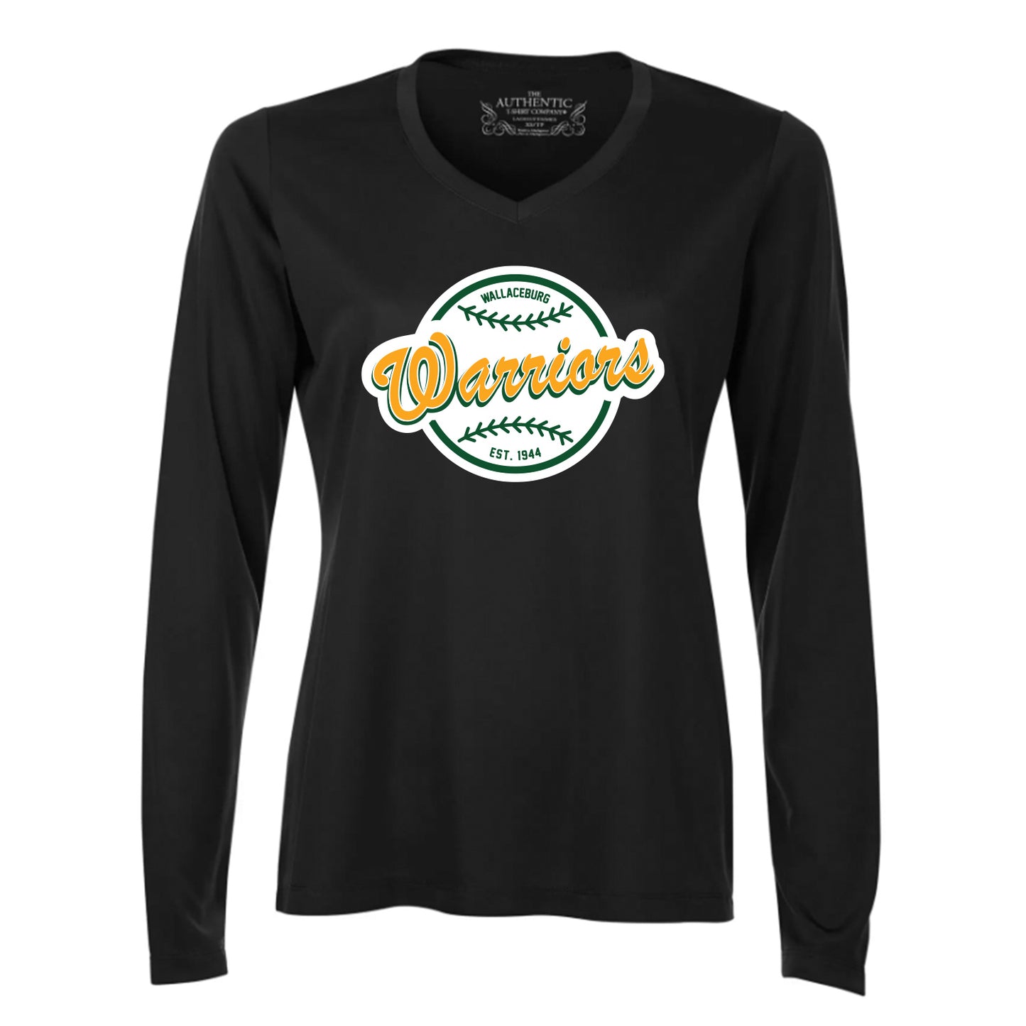 Wallaceburg Minor Baseball Ladies' Pro Team Long Sleeve V-Neck T-Shirt