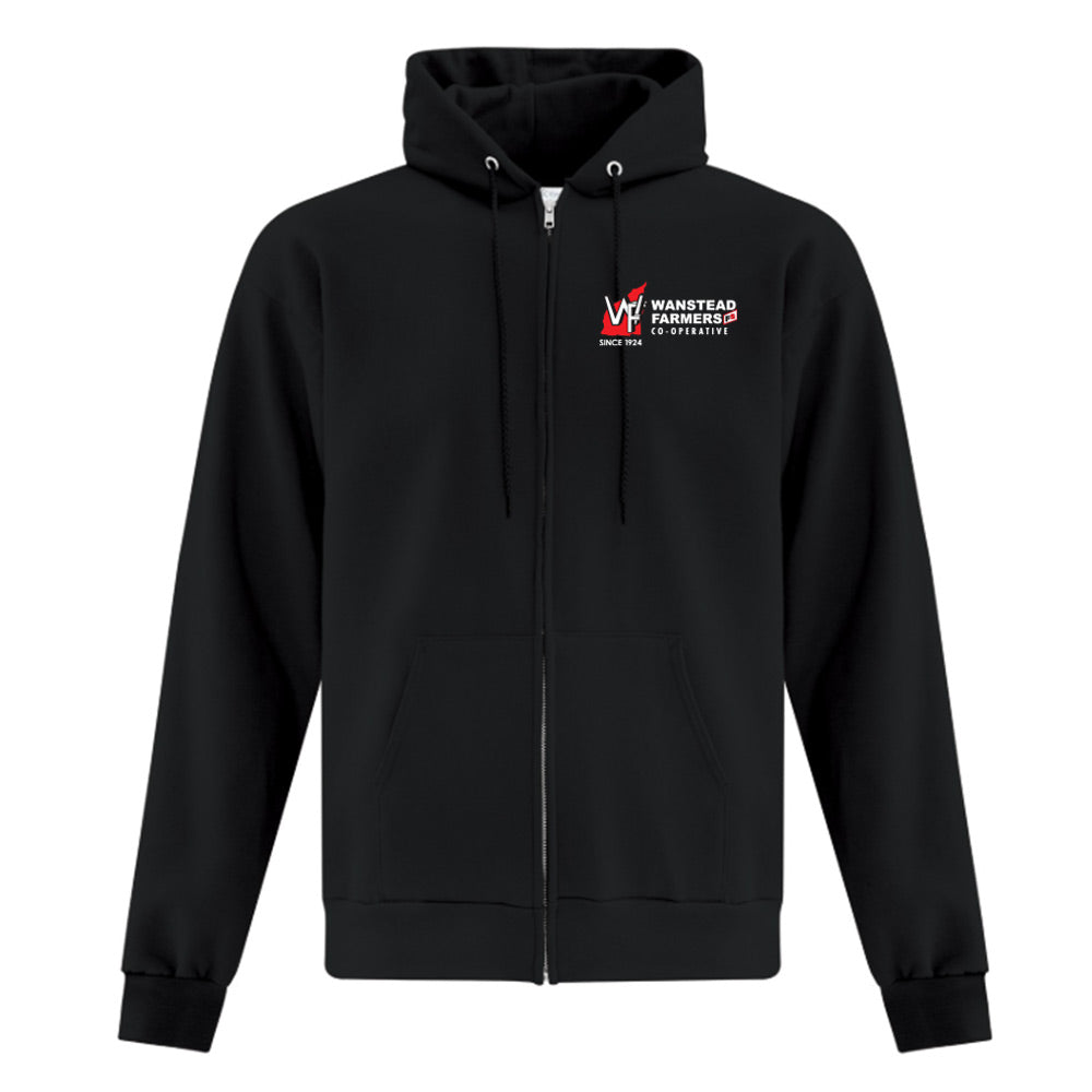 Wanstead Farmers Co-operative Adult Fleece Full Zip Hooded Sweatshirt