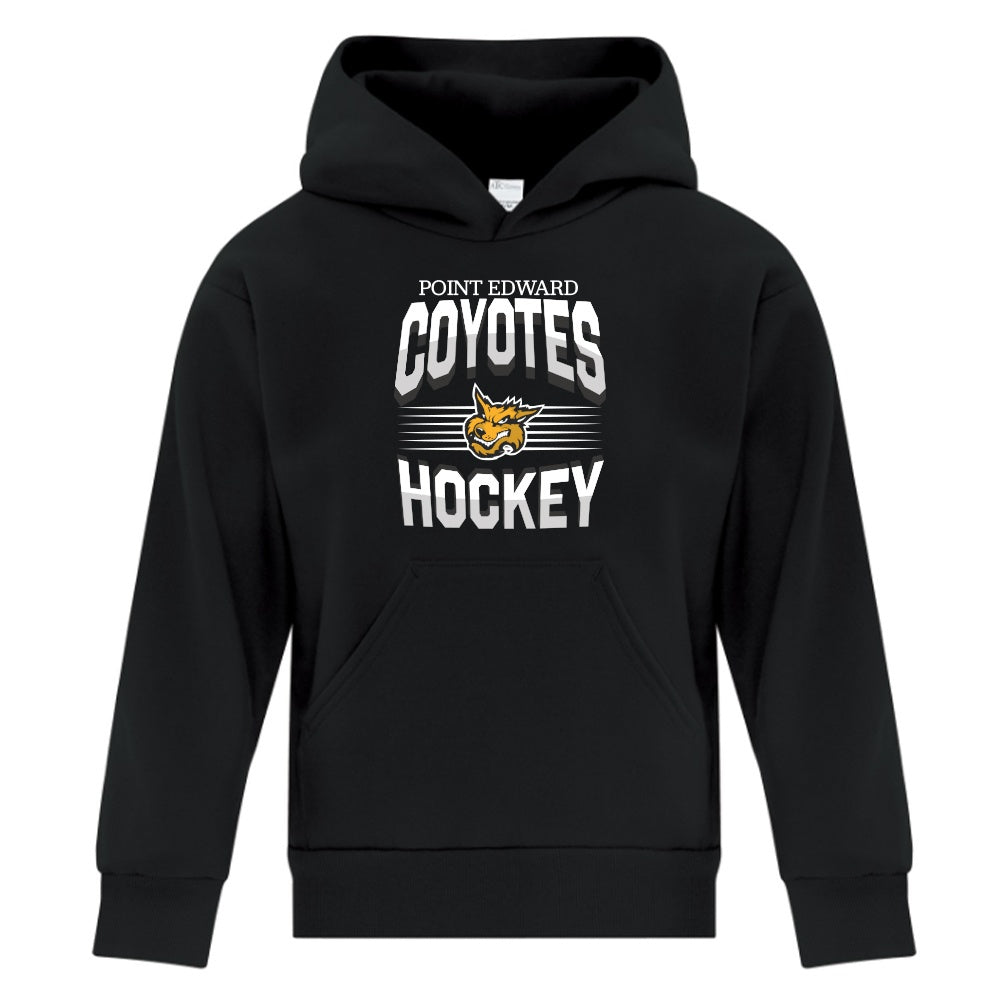 Point Edward Coyotes Youth Fleece Hooded Sweatshirt