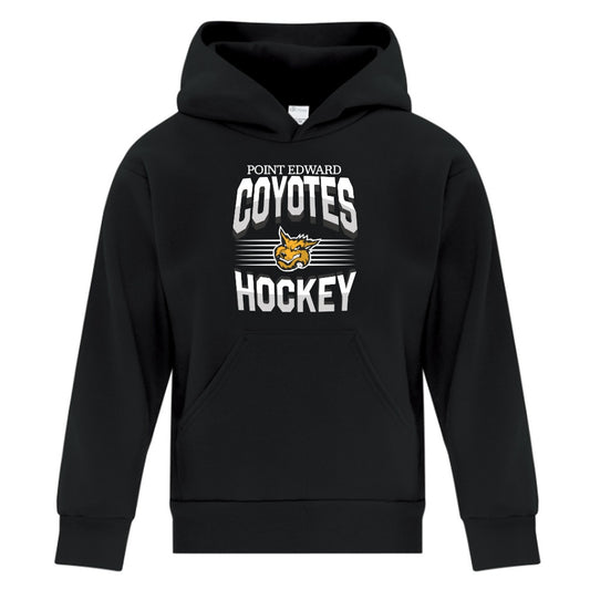 Point Edward Coyotes Youth Fleece Hooded Sweatshirt