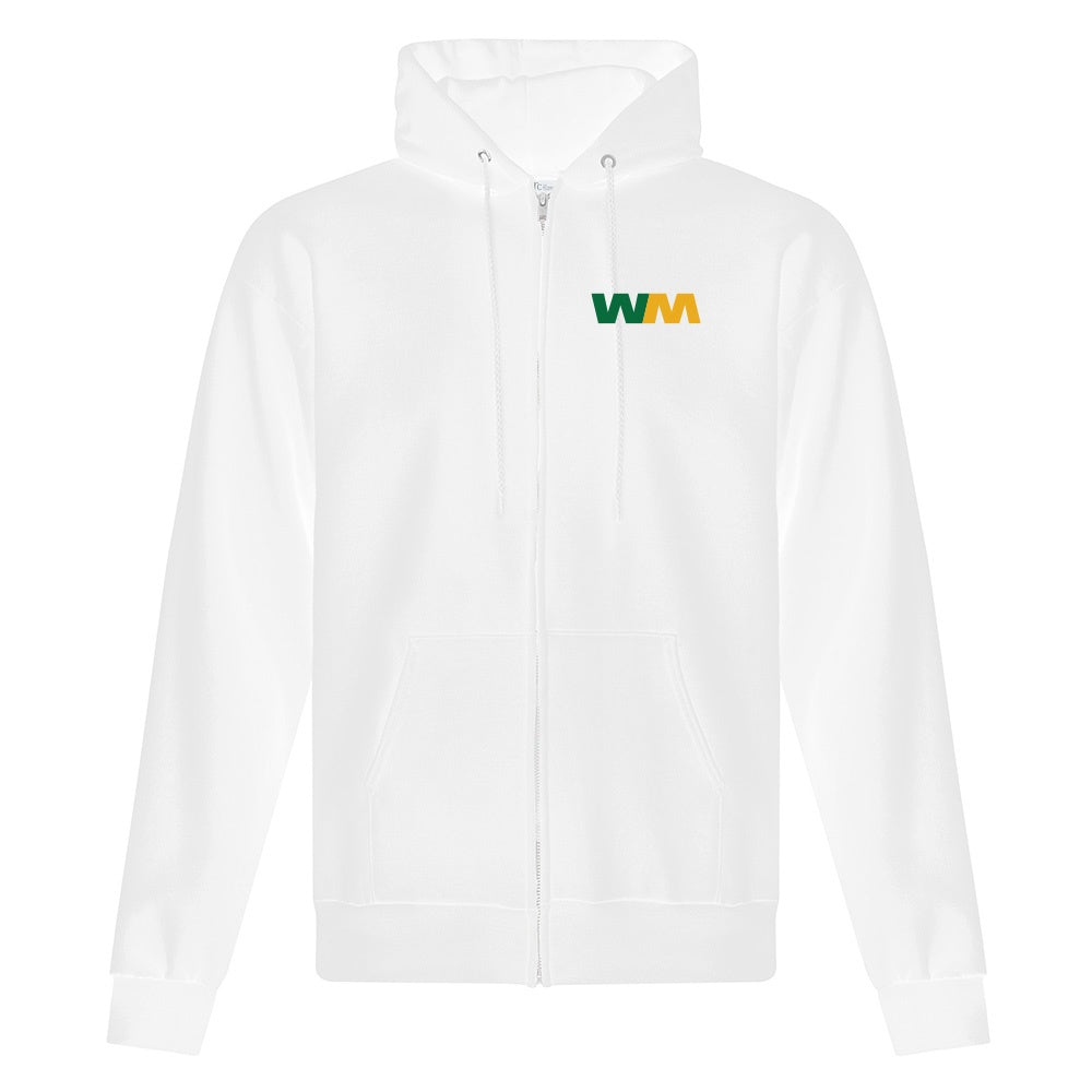 WM Canada Adult Fleece Full Zip Hooded Sweatshirt