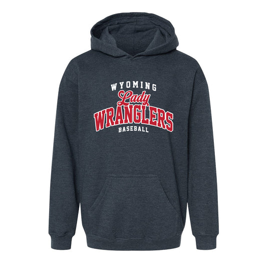 Wyoming Lady Wranglers Youth Twill Fleece Pullover Hoodie